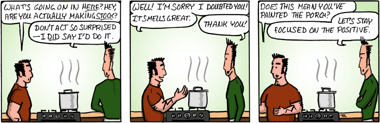 Chicken carcasses and lowered expectations