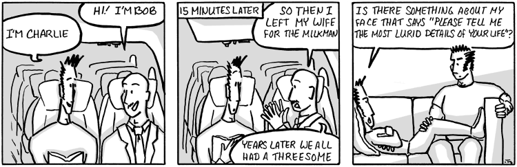 Why Charlie hates to fly