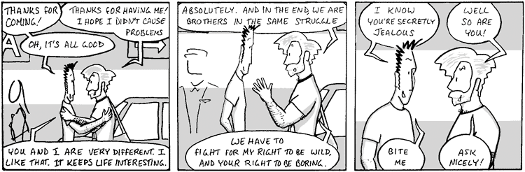 Fight for your right to be boring! Fight for your right to be boring!
