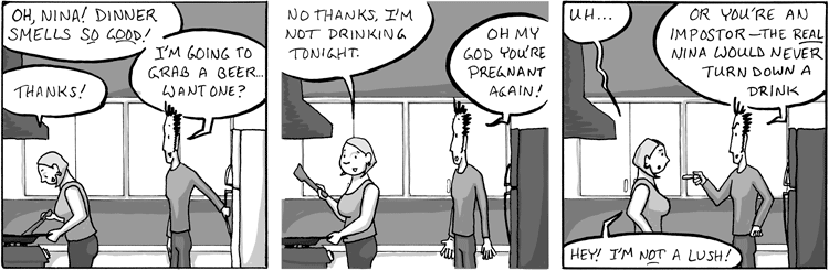 No no she's just on antibiotics or something I bet.