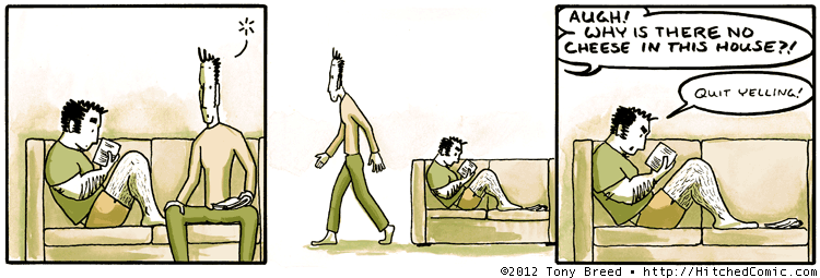 'There's some marscapone, isn't there?' 'I can't eat marscapone! I need something I can slice.